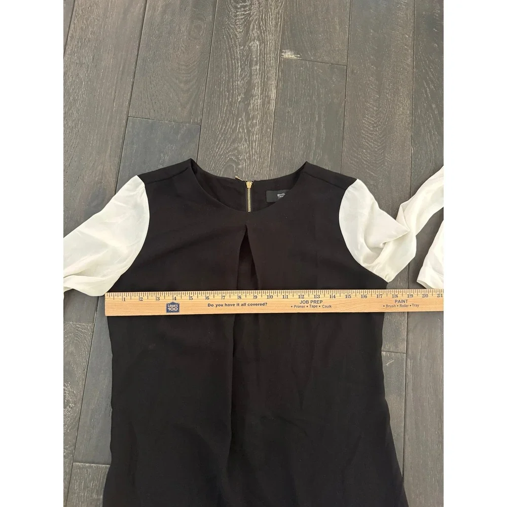 Mossimo black dress‎ with white sleeves or tunic women's xs